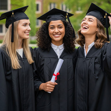 Graduates celebrating